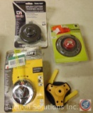 (4) brush cutter and trimmer heads, brands include Rino-Tuff and Pivotrim