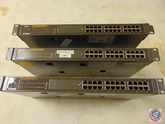 (3) D-Link 10/100 fast ethernet switches (model #DSS-24+)