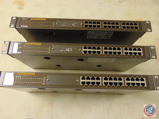 (3) D-Link 10/100 fast ethernet switches (model #DSS-24+)