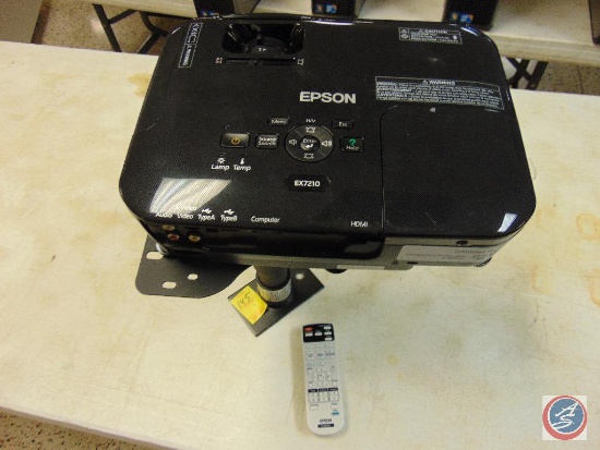 Epson HDMI projector (model #EX7210) with remote and extension column