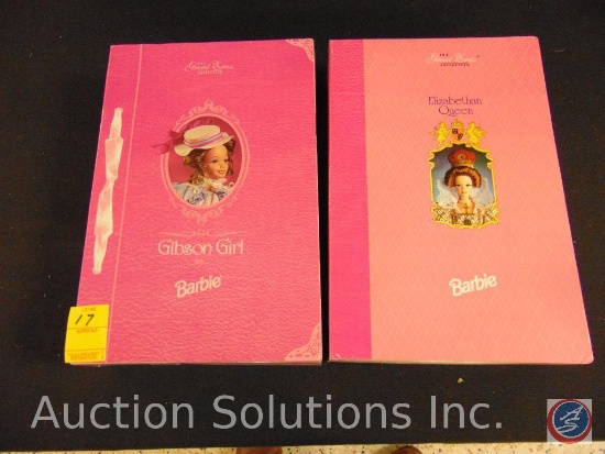 Gibson Girl Barbie in box, Elizabethan Queen Barbie in box