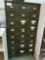 ArtMetal Vintage 24-Drawer Index File Card Cabinet measuring 33x19x55