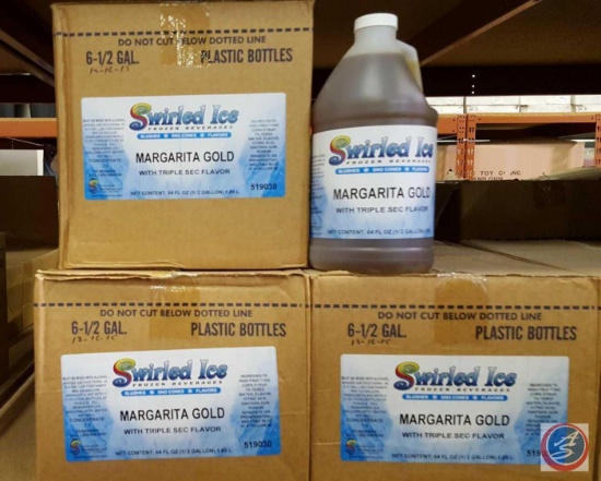 [19] 1/2 Gallons of Swirled Ice Margarita Gold Flavor