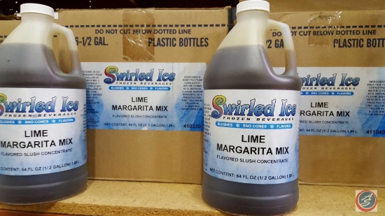 [15] 1/2 Gallons of Swirled Ice Lime Margarita Flavor