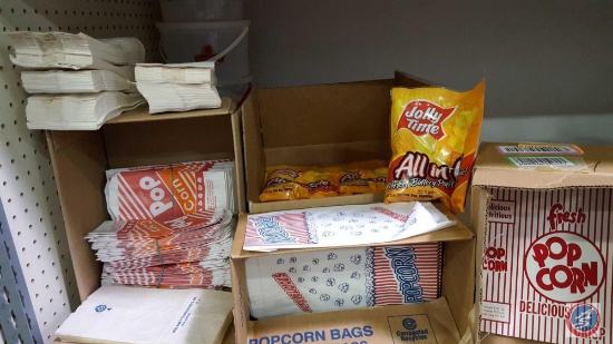 Box of Popcorn; and Cardboard Containers