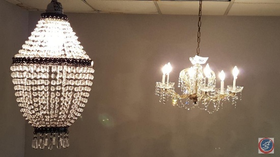 [2] Chandelier Hanging Light Fixtures {SOLD 2x THE MONEY}
