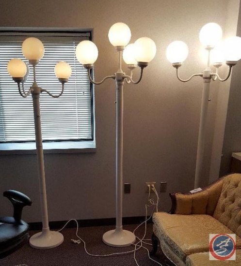[3] 4-Globe Light Poles {SOLD 3x THE MONEY}