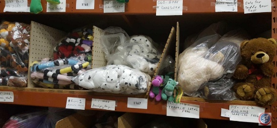Assorted {NEW} Carnival Prize Stuffed Animals - Bears, Dogs, Dinosaurs and Snakes