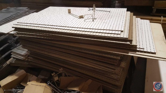 Pallet of Pegboard and Extra Hardware