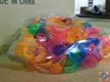 Rubber Bracelets and Rings; Reflector Spin Tops