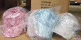 Pink, Blue and White Sequin Hats