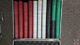 Large Poker Chip Gaming Case w/ Four Chip Colors {CHOICE 1 of 7}