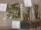 300 H& H Brass Casings and live shells ammunition 12 pieces, Misc. Brass 2 bags, 17 cal slugs and