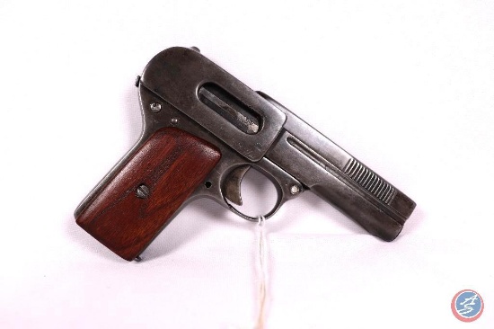 Manufacturer: Dreyse Model: 1907 Caliber: 32 acp Serial #: 73426 Type: S/A Pistol
