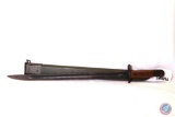 Bayonet with sheath marked 