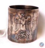 German World War II Dictator Adolf Hitler 'AH' Formal Napkin Ring.