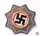German World War II Army / Waffen SS Cloth German Cross In Gold.