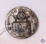 German World War II Waffen SS 1933 Gautag Munchen Deutschland Erwache Badge.