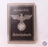 German World War II Deutsches Reich Arbeitsbuch Workers Book.