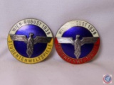 (2) German World War II 1939 Studentbund Wien Badges.