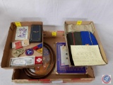 (3) boxes containing WWII medals and memorabilia