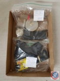 (3) Gun slings, 1 clip, 1 pellet clip, 1 powder container and more