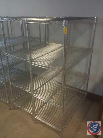 Uline 4-Shelf NSF Chrome Storage Rack (36 x 18 x 55 in.)