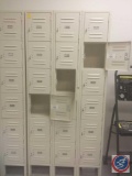 Global [6 High by 3 Wide] 12x12x12 in. Metal Gym Lockers (78 x 36 x 12 In.)