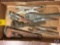 assorted vise grips and pipe wrenches