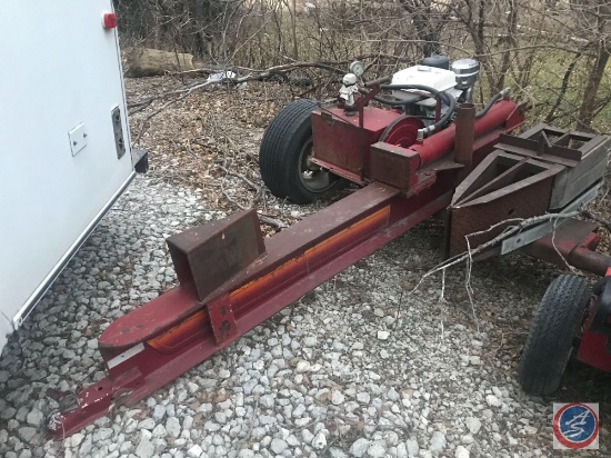 Custom Built Log Spreader with 8.0 HP Honda engine {{HITCH NEEDS REPAIR}} It is currently stored off