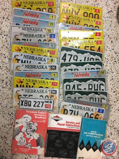 assorted license plates from Nebraska