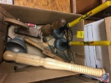 (2) mashers, vintage Ruffle fry chip cutter, (2) wooden candle sticks and more