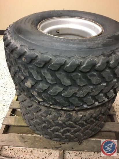 (2) Firestone Turf Stubble Stomper Tubeless Tires w/Rims 400/60 15.5