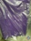 (1) Purple Tablecloth, Round Measuring 90 inches in Diameter.