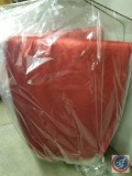 (2) Red Table Skirts, Measuring 14 feet