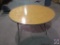 [15] 4' Round Wood Folding Tables w/ Metal Legs {SOLD 15x THE MONEY}