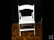 [50] White Plastic Folding Farm Chairs {SOLD 50x THE MONEY}