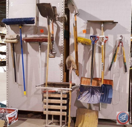 Long Handled Tools and [4] NEW Broom Heads