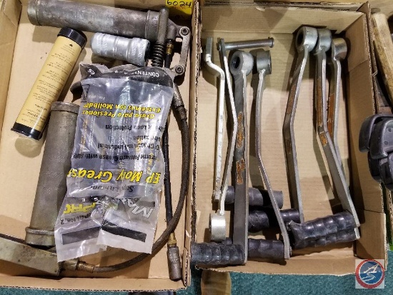 [2] Flats Containing Moly Grease, Grease Guns, and Offset Crank Handles