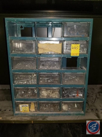 Plastic Hardware Organizer, Contents Included