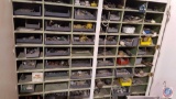 Large 2-Door Wood Cabinet and All Contents - Sorters of Misc. Parts; Electrical and Hardware, etc.