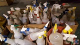 Large Lot of Empty Plastic Spray Bottles