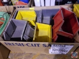 [3] Boxes Containing Yellow, Red, and Blue Sorter Containers