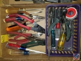 Wire Strippers, Screwdrivers, Needle Nose Pliers, Wire Cutter, Box Cutter, and More