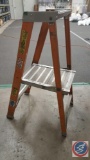 2' Orange Platform Step Ladder