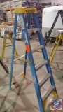 Werner 6' Blue Fiberglass Step Ladder