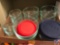Asst Pyrex nesting bowls with lids