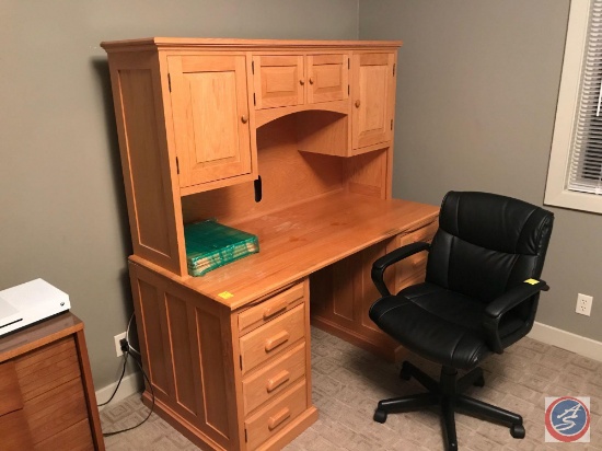 Large wooden desk