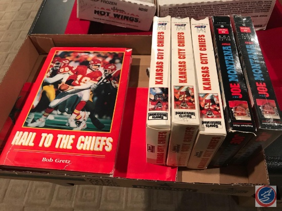 (6) KC Chiefs Videos and Hail to the Chiefs Book