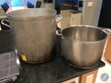 2 commercial aluminum stock pots 5 gal and 2.5 gal ALL Clad